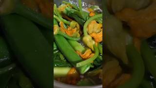 Bulaklak Ng Kalabasa Na May Talbos Ng Sitaw Okra At Dahon Ng Malunggay [upl. by Abate904]