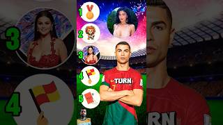 Ronaldo ranks prettiest girls Georgina vs Antonela vs Selena vs Kylie Jenner vs Alisha Lehmann cr7 [upl. by Sig]