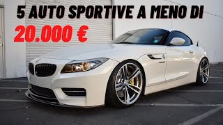 5 auto SPORTIVE a MENO di 20000 EURO [upl. by Machutte]