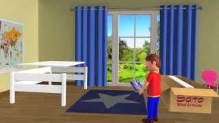 Kinderbett KINTO Jugendbett Animation [upl. by Werd926]