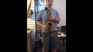 Selmer radio improved alto saxophone [upl. by Ensoll]