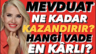 KREDİ FAİZLERİ UÇTU FAİZDEN FAİZ KAZANMAK KARLI MI MEVDUATA PARA BAĞLANIR MI HANGİ VADEDE faiz [upl. by Killam]