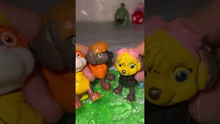 Paw patrol puddling in slime asmr satisfying shorts video viralvideo viralshorts reels slime [upl. by Nnhoj546]