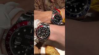 Rolex Pepsi vs Coke GMT Master II 16710BLRO vs 16760 [upl. by Humfrey]