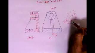 How to draw section when 2 views are given 1  Sectional orthography [upl. by Eiznikam]