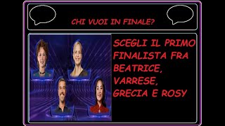 Chi vuoi in finale fra Beatrice Luzzi  Massimiliano Varrese Grecia e Rosy Chin [upl. by Obadias]