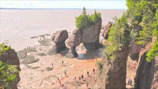 The Hopewell Rocks  OFFICIAL Time Lapse video of 456 foot tide [upl. by Eehsar]