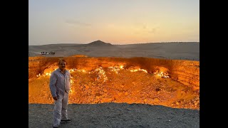 THE DOOR TO HELL DARVAZA GAS CRATER OF TURKMENISTAN [upl. by Solracnauj]