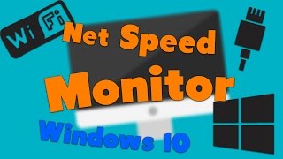 Datenverkehr vom Internet anzeigen  NetSpeedMonitor  Windows 10 [upl. by Yrollam]