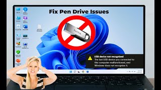 Fix All Problems of Pen Drive Not Showing Not Detecting Not Showing File amp Folder in Windows 11 [upl. by Anovad615]