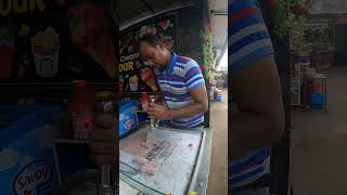 Ice Cream Street Ice Cream Rolls reels shorts viral food [upl. by Armallas]