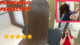 como planchar el cabello como un profesional INCREIBLE REDULTADO ⭐⭐⭐⭐⭐ [upl. by Annuahs980]