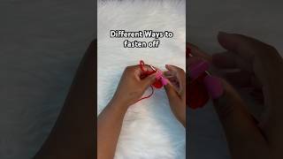 Crochet Tips on how to Fasten off shorts crochet [upl. by Ivers]