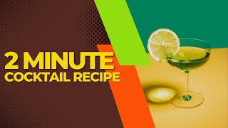 2 Minute Cocktail recipe  Green Apple Martini  Dada Bartender [upl. by Leinahtan]