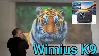 Wimius K9 test projektora Led FHD 1080p z certyfikatem Netflix i Prime video [upl. by Otanutrof]