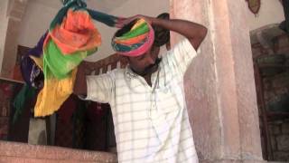 How to Wrap a Rajasthani Turban [upl. by Eecram240]