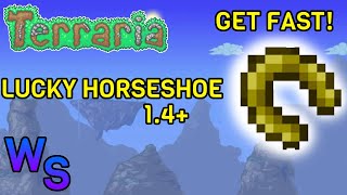 Terraria how to get Lucky Horseshoe on 14 SEED [upl. by Lexerd]