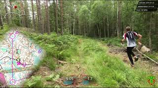 ORingen 2019 Etapp 1 Orienteering Headcam [upl. by Ellison437]