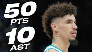 LaMelo Ball ERUPTS For New CAREERHIGH 50PT DoubleDouble 😤 November 23 2024 [upl. by Ellerrehs]