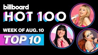 Billboard Hot 100 Top 10 Countdown For August 10 2024  Billboard News [upl. by Jaworski]