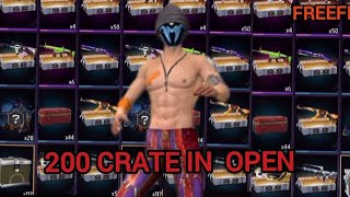 200 CRATE open😱😱 freefiee [upl. by Lotti830]