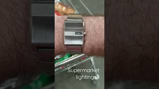 the BREDA Pulse watch under the Supermarkets industreal lighting looks really good [upl. by Jolie]