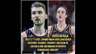 Sam Dekker Defence Caitlin Clark On Sheryl Swoopes Comments [upl. by Ainollopa]