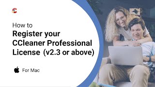 How to register your CCleaner Professional license for Mac v23 or above [upl. by Eirased]