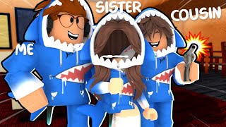 I Played MM2 With My COUSIN And SISTER [upl. by Wadlinger]