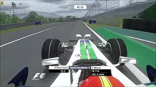 F1 2008 Rubens Barrichello OnBoard Interlagos  assettocorsa [upl. by Nylirek45]