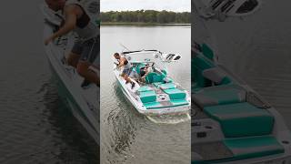 Buzzing the tower 🌀🚁 dronevideo wakeboarding boating [upl. by Sammer284]