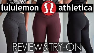 Legging Review amp TryOn Lululemon  Wunder Under Hight Time All The Right Places Leggings [upl. by Aihsile]