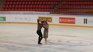 GPapadakis GCizeron Free Dance Practice Internationaux de France 2018 [upl. by Tharp]