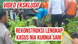 VIDEO FULL REKONSTRUKSI KASUS Nia TKP 1  8 TEGANYA SI INDRA MEMBUAT YANG MELIHAT PASTI MENANGIS [upl. by Tingley]