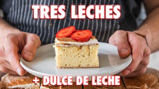 Easy Tres Leches Cake Completely From Scratch [upl. by Belford]