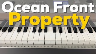 Ocean Front Property  George Strait  Easy Beginner Piano Lesson [upl. by Nyladnarb19]