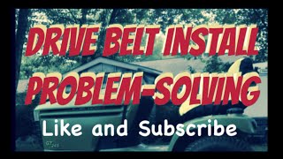 John Deere GT 245 Lawn Tractor Drive belt installation problem solving [upl. by Limak]