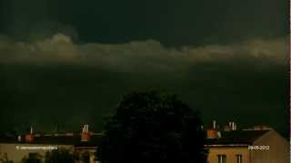 Unwetter in Wien 08062012 evening thunderstorm Vienna [upl. by Enicul987]