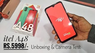 itel A48 unboxing  Review  Camera Test  Rs5998 [upl. by Peony]