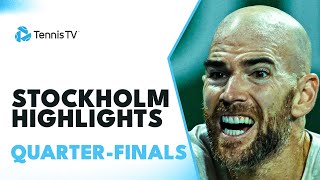 Monfils Faces Mannarino Griekspoor amp Djere Feature  Stockholm 2023 QuarterFinal Highlights [upl. by Mosra]