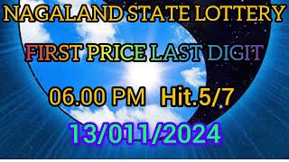 First Prize Last Digit 13112024 Nagaland State Lottery Target Number Lottery Sambad Target Number [upl. by Correy]