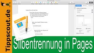 Apple Pages  Silbentrennung einschalten SCHNELLE ANLEITUNG [upl. by Musetta]