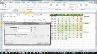 Excel  NETTOARBEITSTAGE und NETTOARBEITSTAGEINTL  Arbeitstage berechnen [upl. by Eladnwahs]