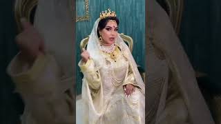 تكشيطة العروسة👰‍♀️المغربية🇲🇦 قفطان عروسةمغربية caftan قفطانمغربي عرسمغربي [upl. by Anilek]