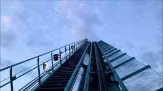 Canadas Wonderland Leviathan  On Ride Front Row POV  July 10 2015 [upl. by Barnard369]