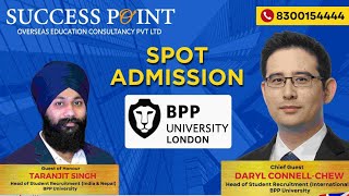 SPOT ADMISSION  BPP UNIVERSITY MARCH 25TH [upl. by Alehtse]