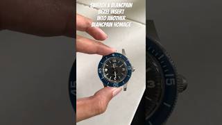 Using Swatch x Blancpain insert into another Blancpain homage [upl. by Nibla]