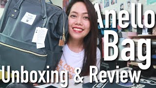 unboxing and review of anello backpack [upl. by Nauqe]