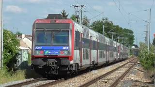 Z20500 et Z20900  Départ de la gare de Franconville Le Plessis Bouchard sur la ligne C du RER [upl. by Ilatfan]