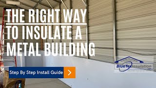 How To Insulate A Metal Building Tear Proof Foam amp Foil Insulation  Easy Vapor Barrier  NO Bubbles [upl. by Allesor184]